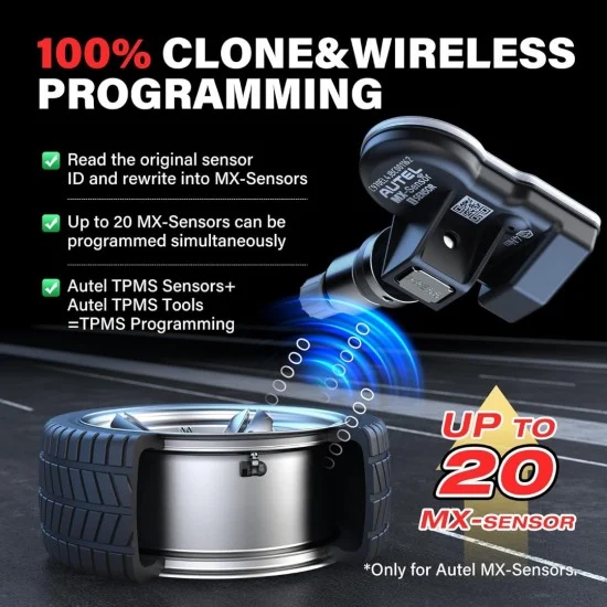 TPMS Датчик за гуми Autel MX-Sensor 433/315MHz, универсален, метален