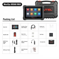AUTEL MaxiSYS MS906 MAX – професионална автодиагностика, DoIP, CAN FD, 47+ сервизни функции, FCA + подарък 2 часа обучение