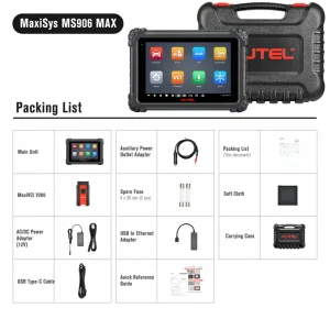 AUTEL MaxiSYS MS906 MAX – професионална автодиагностика, DoIP, CAN FD, 47+ сервизни функции, FCA + подарък 2 часа обучение