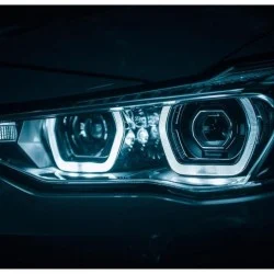 H4 LED крушки, 72w 6500k cob, вентилаторни, 2 броя в комплект