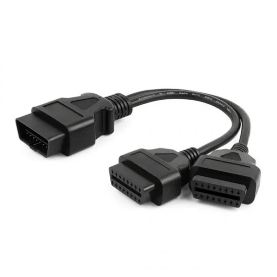 Кабел разклонител (сплитер)  OBD2 Y-кабел,  мъжки към два женски, 30 cm