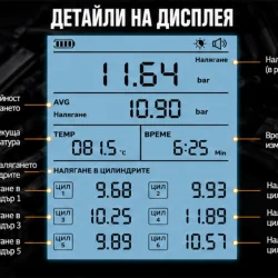 AUTOOL PT610 – Дигитален манометър за измерване на налягането в цилиндрите