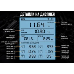 AUTOOL PT610 – Дигитален манометър за измерване на налягането в цилиндрите