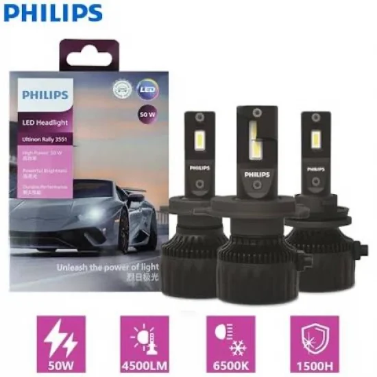  LED крушки Philips Ultinon Rally HIR2 – 50W, 6500K, 4500IM
