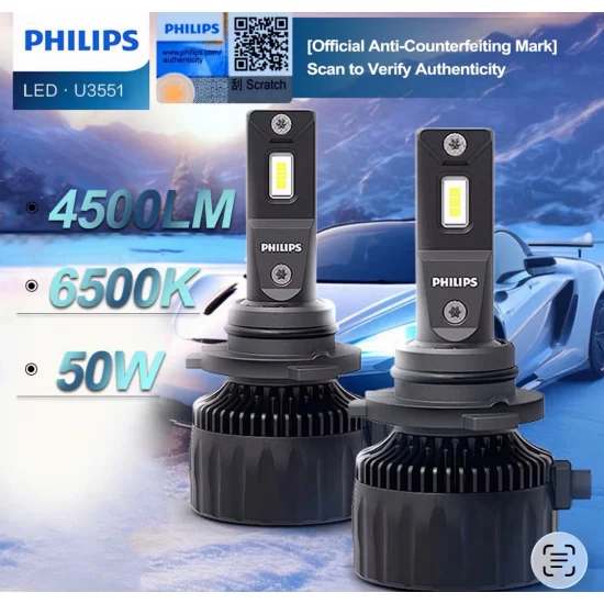  LED крушки Philips Ultinon Rally HIR2 – 50W, 6500K, 4500IM