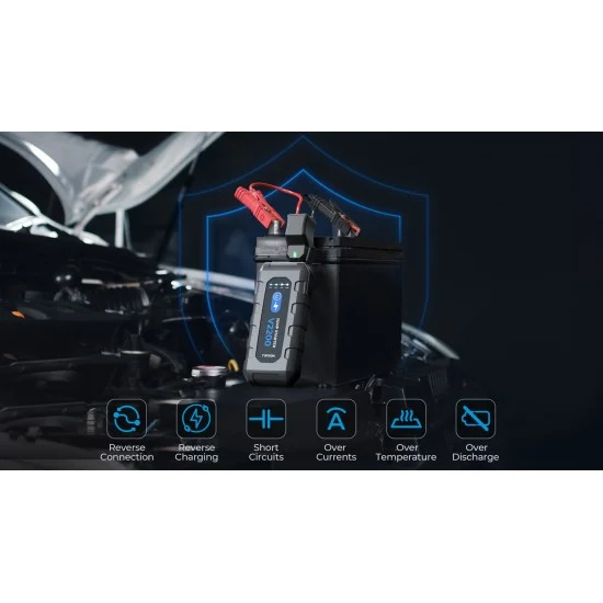 Професионална външна батерия, Jump Starter, TopDon V2200, 16 000 mAh, подходящ за двигатели до 8L