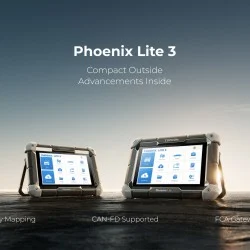 Професионална автодиагностика TOPDON Phoenix Lite 3 с кодиране и включени 2г. ъпдейти, 35 ресет функции,топология, Can FD, Български език, адаптери, FCA+подарък 2 часа обучение