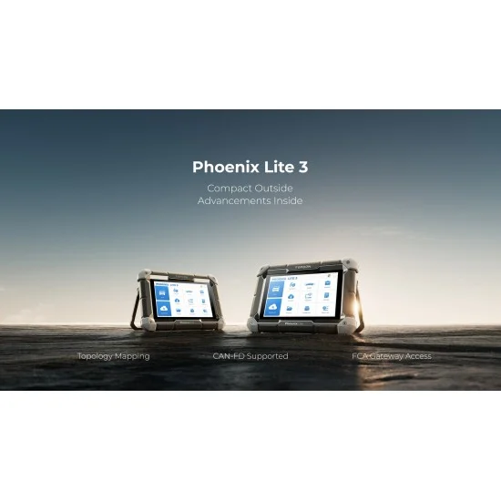 Професионална автодиагностика TOPDON Phoenix Lite 3 с кодиране и включени 2г. ъпдейти, 35 ресет функции,топология, Can FD, Български език, адаптери, FCA+подарък 2 часа обучение