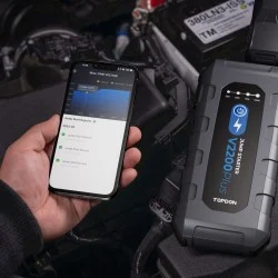 Професионална външна батерия 2 в 1, Jump Starter+Тестер на акумулатор, TopDon V2200 Plus, 16 000 mAh, подходящ за двигатели до 8L