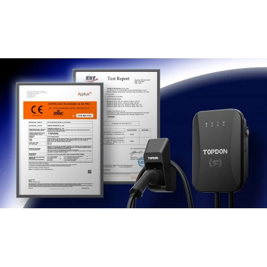 Зарядно устройство за електромобили Topdon PulseQ AC Home 7KW, еднофазна, 230VAC/50-60Hz, 6-32А