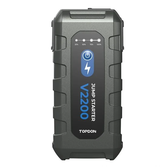 Професионална външна батерия, Jump Starter, TopDon V2200, 16 000 mAh, подходящ за двигатели до 8L