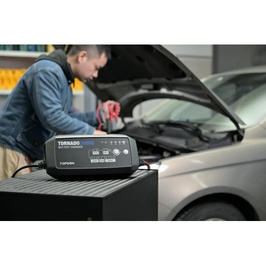 Професионално захранване  за програмиране 12/24V, Jump starter и Smart зарядно Topdon Tornado30000