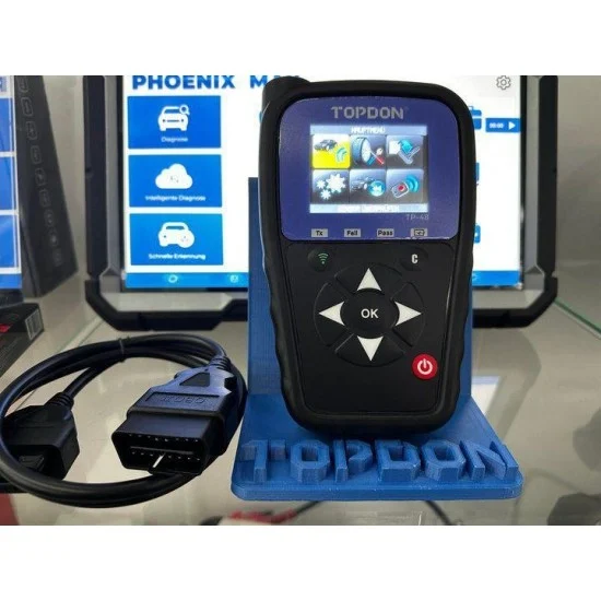 Уред за програмиране  на TPMS датчици Topdon TP48, диагностика, активиране и програмиране на всички OEM и над 20 марки TPMS датчици