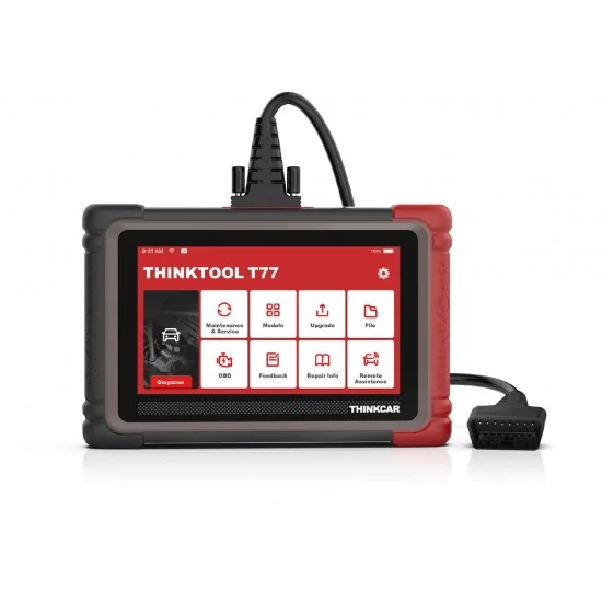 Професионална автодиагностика Thinktool T77, Can FD, DOIP, кодиране и включени 2г. ъпдейти, 35 ресет функции, FCA+подарък 2 часа обучение