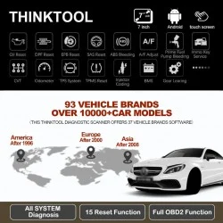 Професионална автодиагностика Thinktool Lite на български с кодиране и включени 2г. ъпдейти, 28 ресет функции, FCA+подарък 2 часа обучение