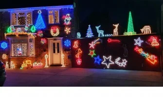 LED ленти и прожектори за коледна украса