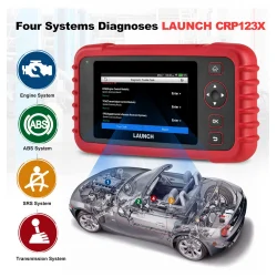 Професионална диагностика LAUNCH CRP123X + доживотни безплатни ъпдейти