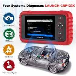 Професионална диагностика LAUNCH CRP123X + доживотни безплатни ъпдейти