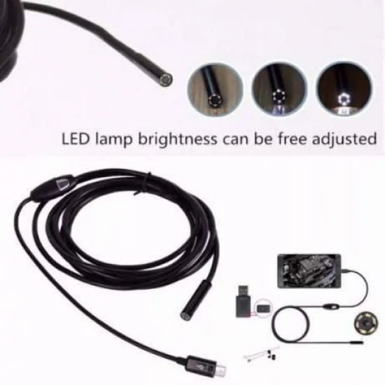 ВЪНШНА КАМЕРА(ЕНДОСКОП) ЗА ANDROID ИЛИ КОМПЮТЪР 5.5мм, 6 LED, 1 МЕТЪР USB