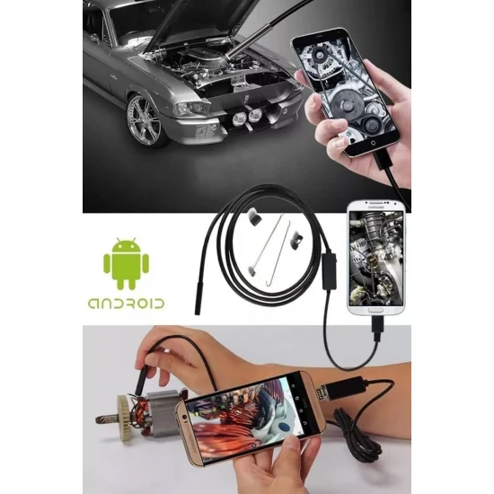 ВЪНШНА КАМЕРА(ЕНДОСКОП) ЗА ANDROID ИЛИ КОМПЮТЪР 5.5мм, 6 LED, 1 МЕТЪР USB