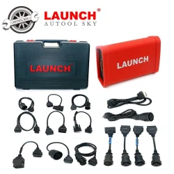 Launch X431 Адаптер за Тежкотоварни с пълен пакет софтуер + комплект кабели и куфар
