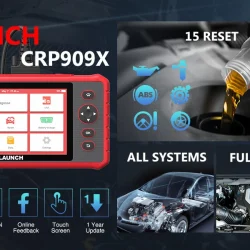 Професионална диагностика LAUNCH CRP909X + безплатни ъпдейти