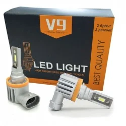 LED крушки H8 - 13W, 1500LM, 2 броя в комплект