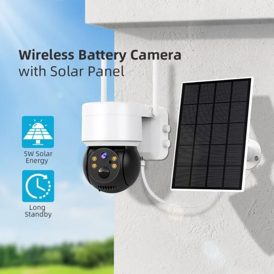 Соларна Wi-Fi Камера 5MP, със самозареждащи се акумулаторни батерии