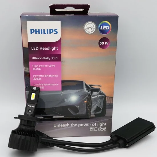 LED Крушки Philips, H7, 50W, 4500lm, 6300K, с Can-Bus технология