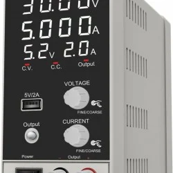 Лабораторно захранване, Импулсно, Напрежение 30V, Ток 5А, Фина и груба настройка