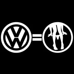 Стикер Volkswagen Бикини долу