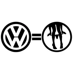 Стикер Volkswagen Бикини долу