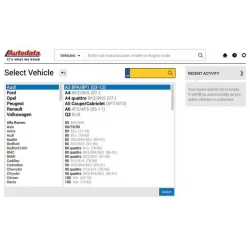 AUTODATA – Онлайн техническа информация за автомобилния сервиз