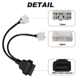 OBD2 20-Pin диагностичен кабел за Tesla Model S и Model X