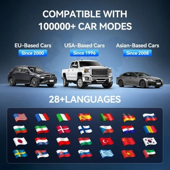 MUCAR 892BT - Автодиагностика на Български, AI, 35 ресет функции, Доживотни ъпдейти
