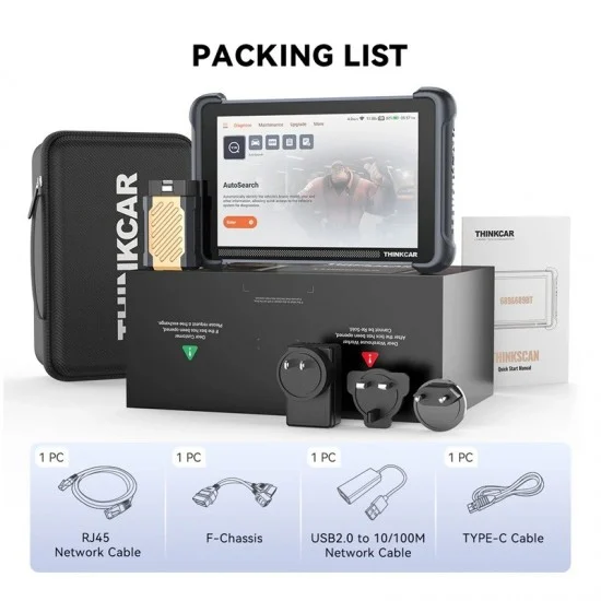 THINKCAR THINKSCAN 689BT – Автодиагностика на Български, 35 ресет функции, Доживотни ъпдейти, Can FD, DOIP