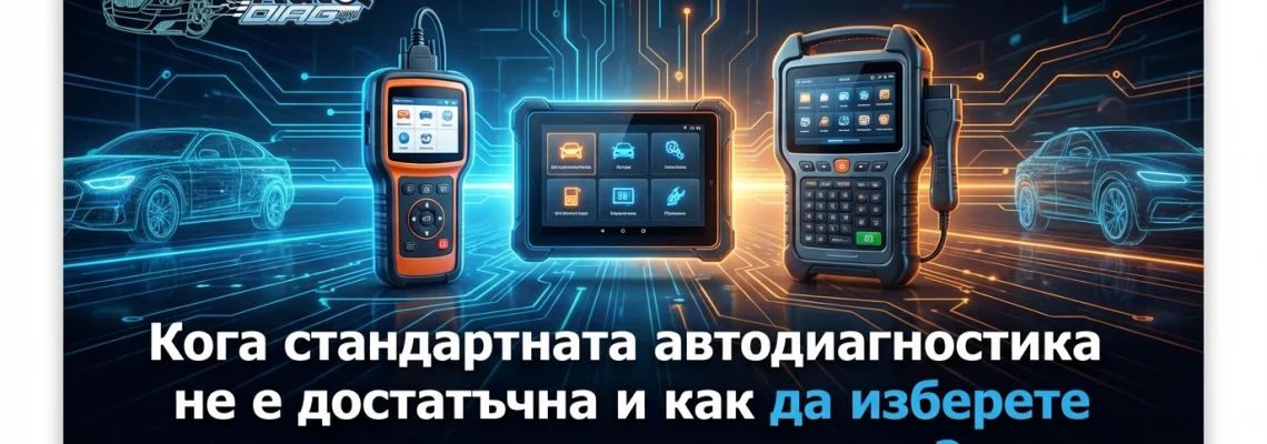 Кога стандартната автодиагностика не е достатъчна и как да изберете правилния инструмент?