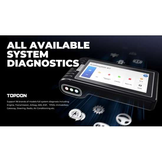 Професионална автодиагностика TOPDON ArtiDiag 800BT с 28 ресета и безплатни доживотни ъпдейти