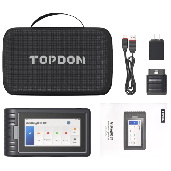 Професионална автодиагностика TOPDON ArtiDiag 800BT с 28 ресета и безплатни доживотни ъпдейти