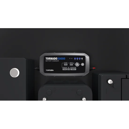 Професионално захранване  за програмиране 12/24V, Jump starter и Smart зарядно Topdon Tornado30000